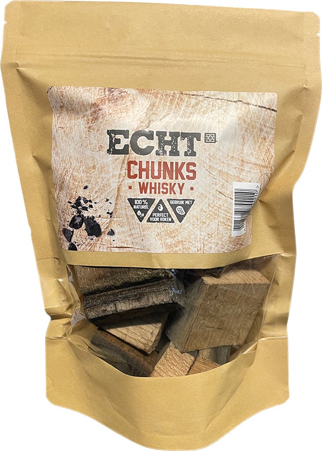 Echt rookhout chunks whisky 500 g