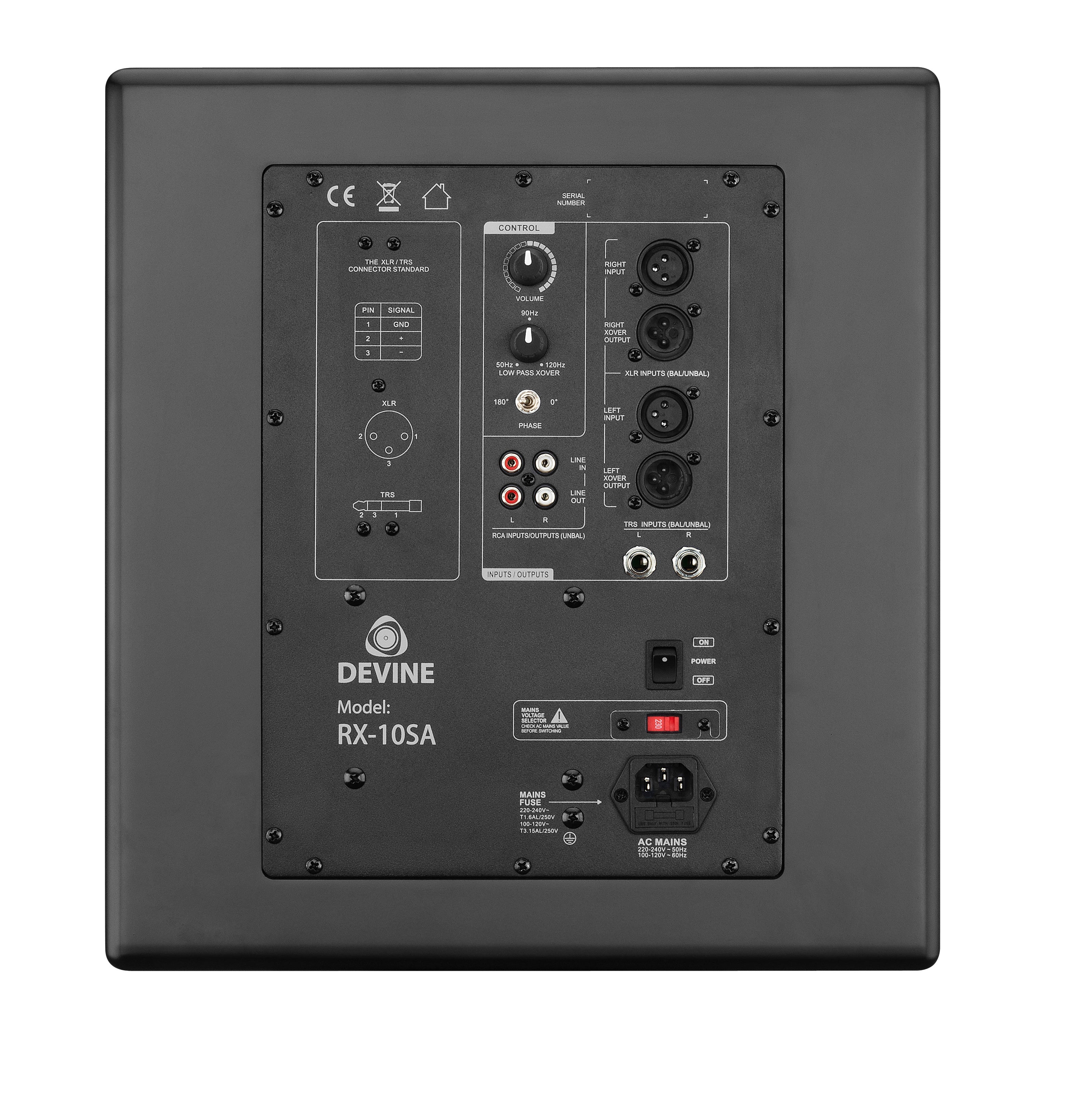 Devine RX-6A Black (2x) + Sub studiomonitoren
