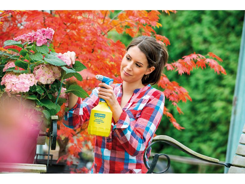 Gloria Feinsprüher AutoPump Mini Handsprühgerät mit eingebauter Elektropumpe