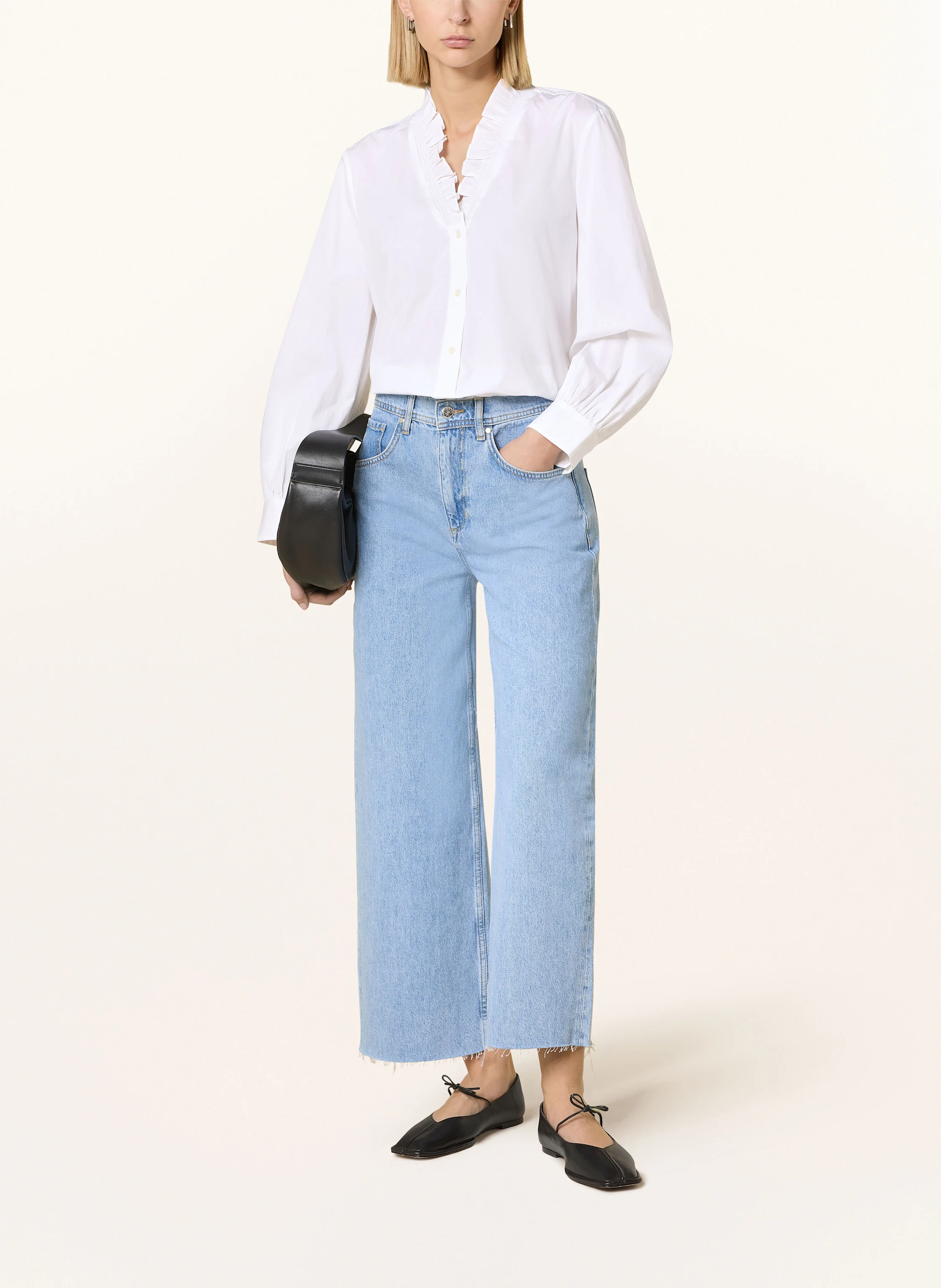 TOMMY HILFIGER Bluse mit Rüschen