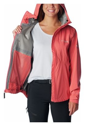 Veste Imperméable Femme Columbia Ampli-Dry II Rose