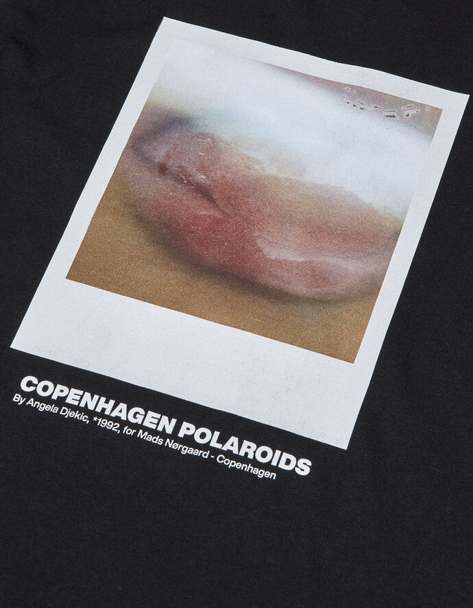 Mads Nørgaard - Copenhagen Cotton Jersey Frode Poloroide Tee Sort