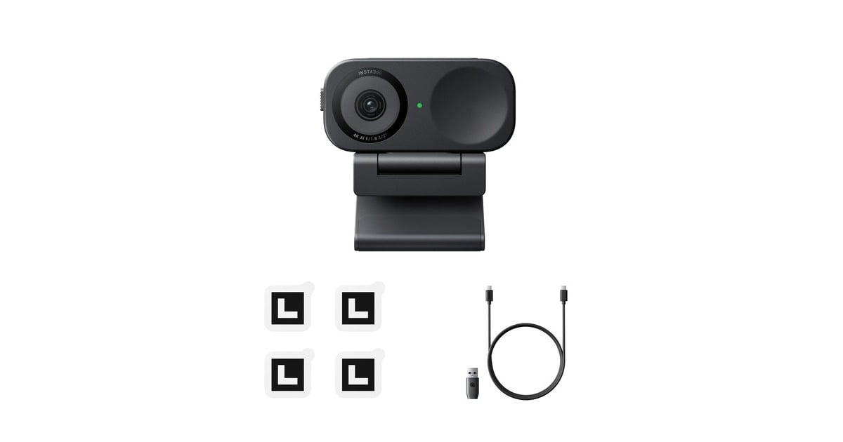 Insta360Link 2C webcam  (Zwart)