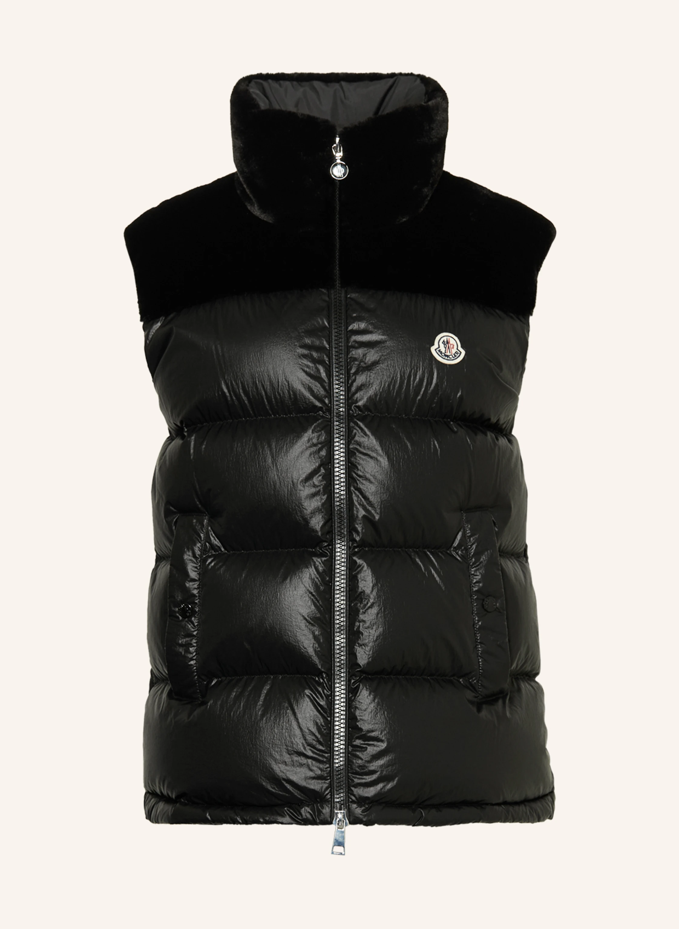 MONCLER Daunenweste LEMPA mit Kunstpelz