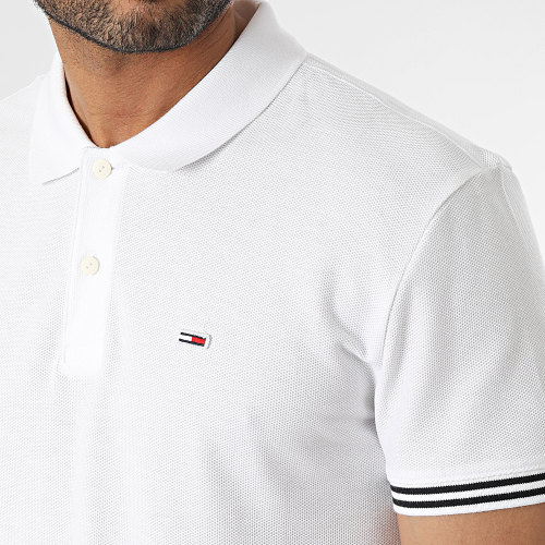 Polo Manches Courtes Classic Tipping 6219 Blanc