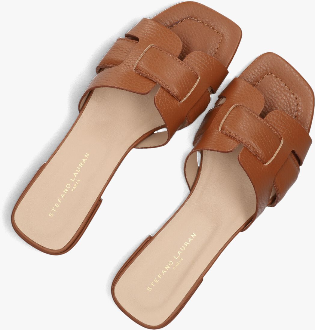 cognac stefano lauran slippers 24050