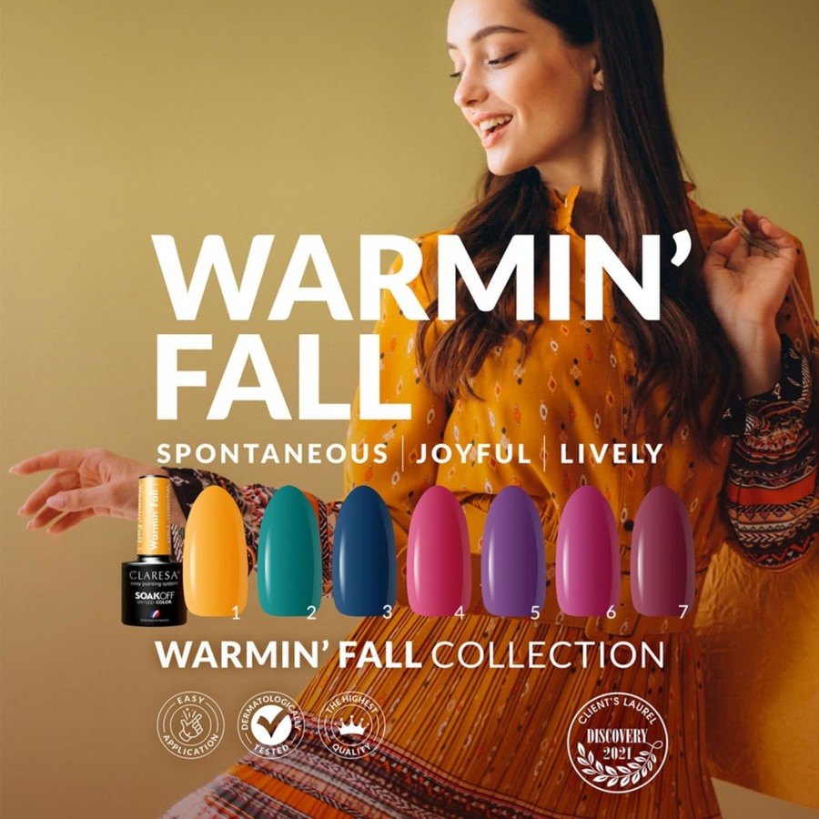 Claresa Nail Polish Hybrid Soak Off Warmin' Fall 07 5ml