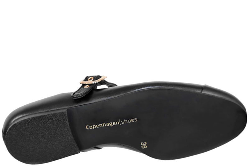 COPENHAGEN SHOES LOVE AND DREAMS BLACK BALLERINA