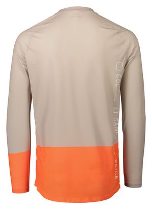 Maillot Manches Longues Poc MTB Pure Beige / Orange