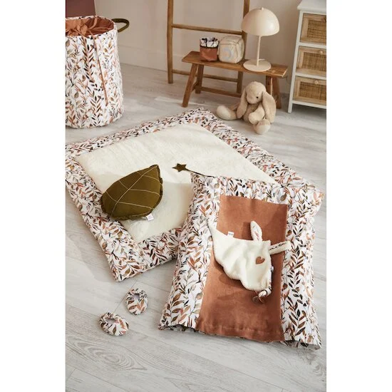 Caramel Forest Housse de matelas à langer   Imprimé feuillages cassonade        60 x 80 cm   de               BB&Co