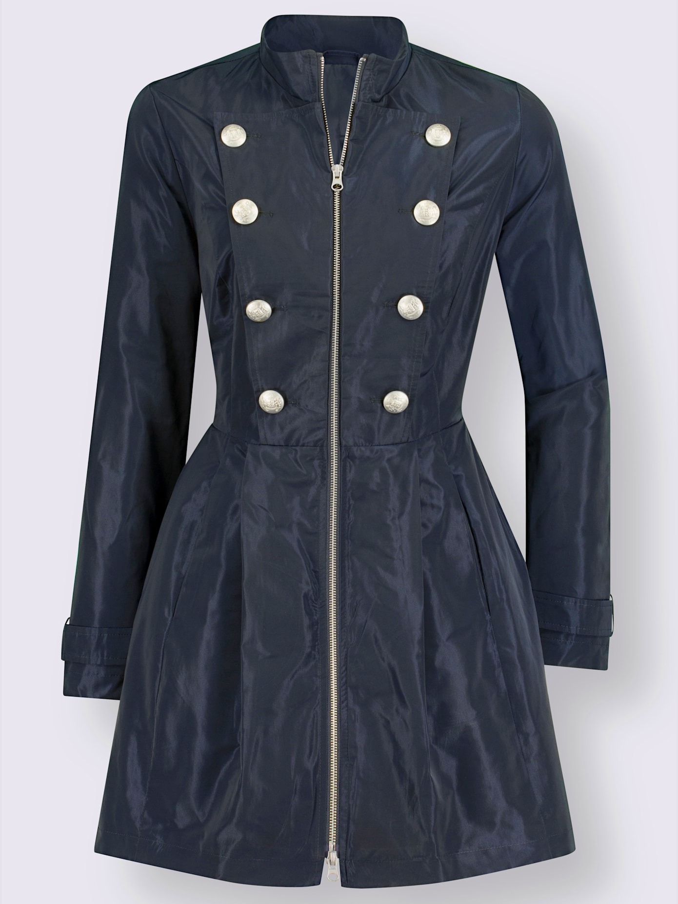 Veste d'extérieur aspect revers avec boutons fantaisie