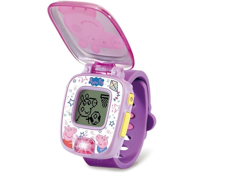 Vtech Smart Watch Peppas Lernuhr Rosa/Violett Klassische Uhr mit Lerneffekt