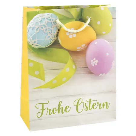 Idena 31447 Geschenktasche Ostern, 1 Stück, 5-fach sortiert