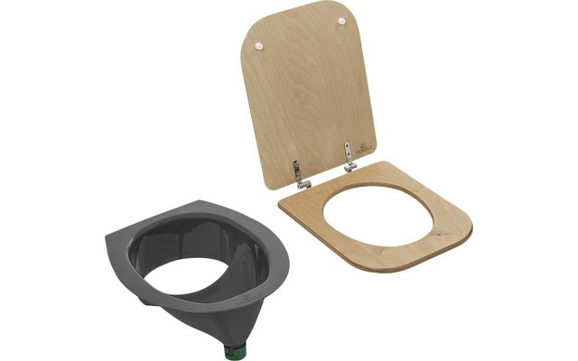 TROBOLO Trenntoiletten Einsatz & Holzsitz