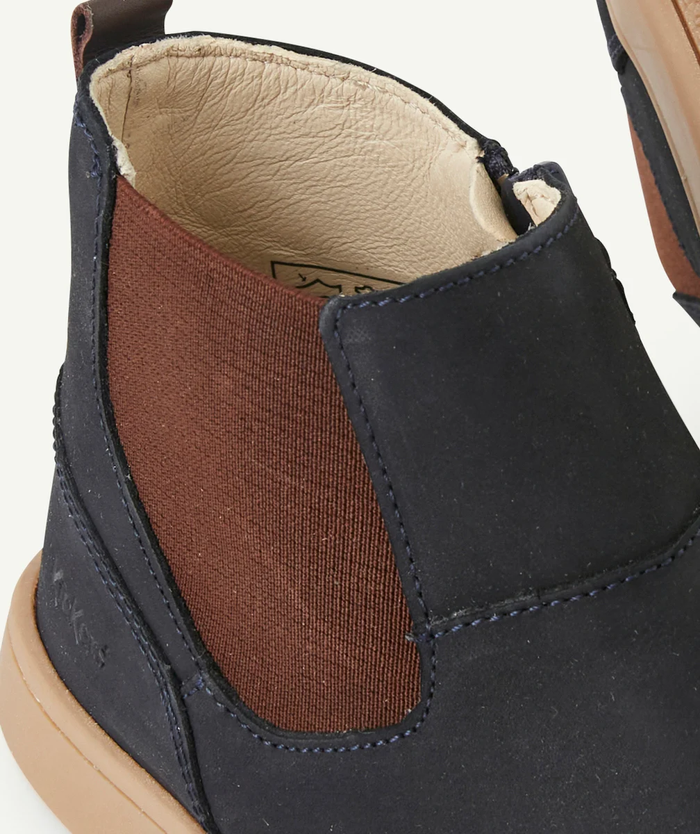 KICKERSCHAUSSURES TACKBO GARÇON BLEU MARINE