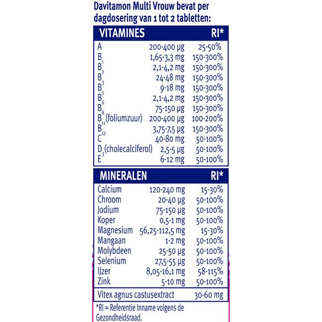 Davitamon Multi Vrouw Tabletten 60 stuks