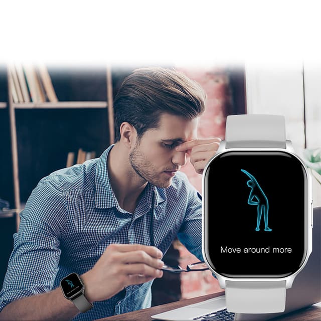 Smart Watch Vandtæt Multi-Motion ur Sølv