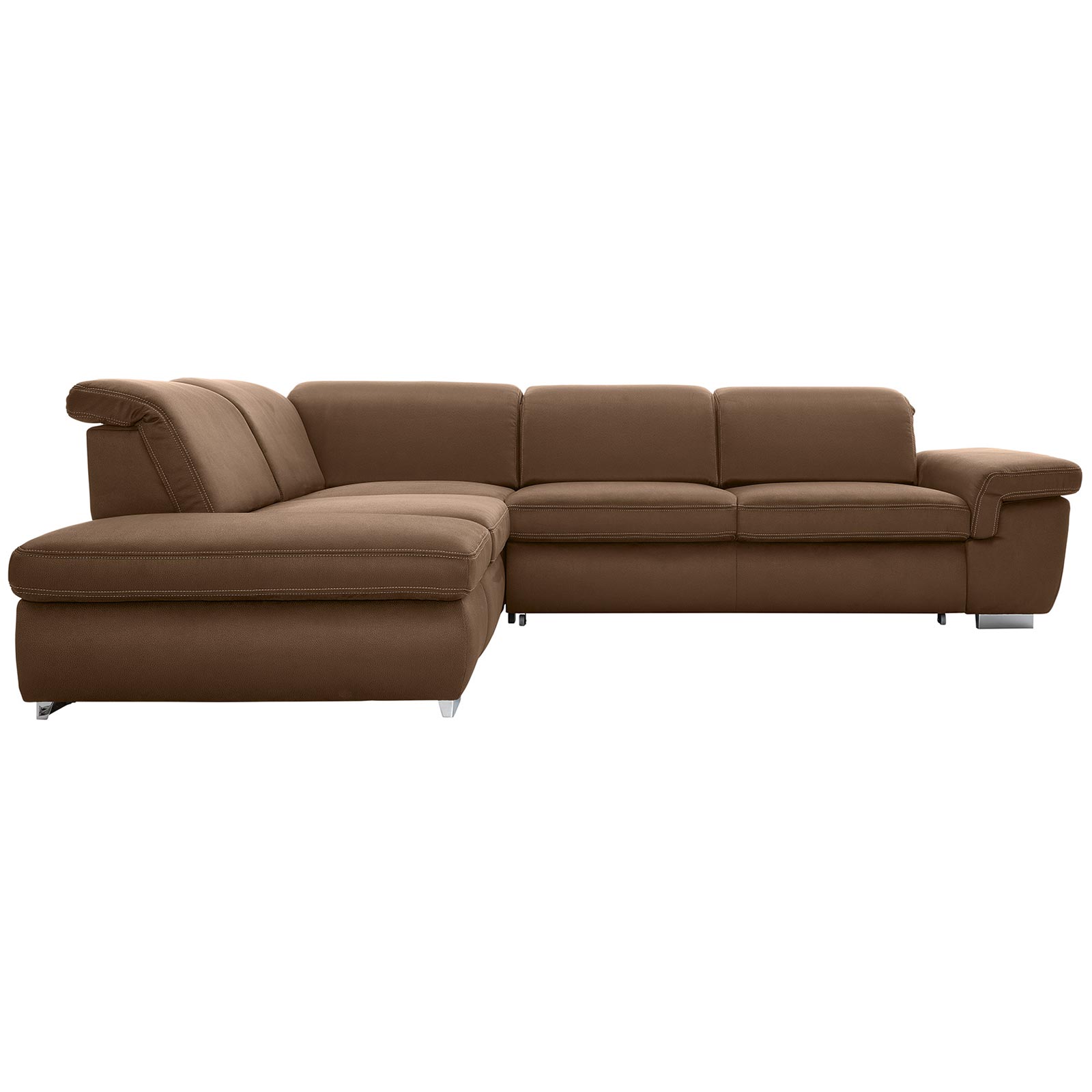 polsterpower Boxspringsofa - Holiday mandel - Basismodell - Ottomane links