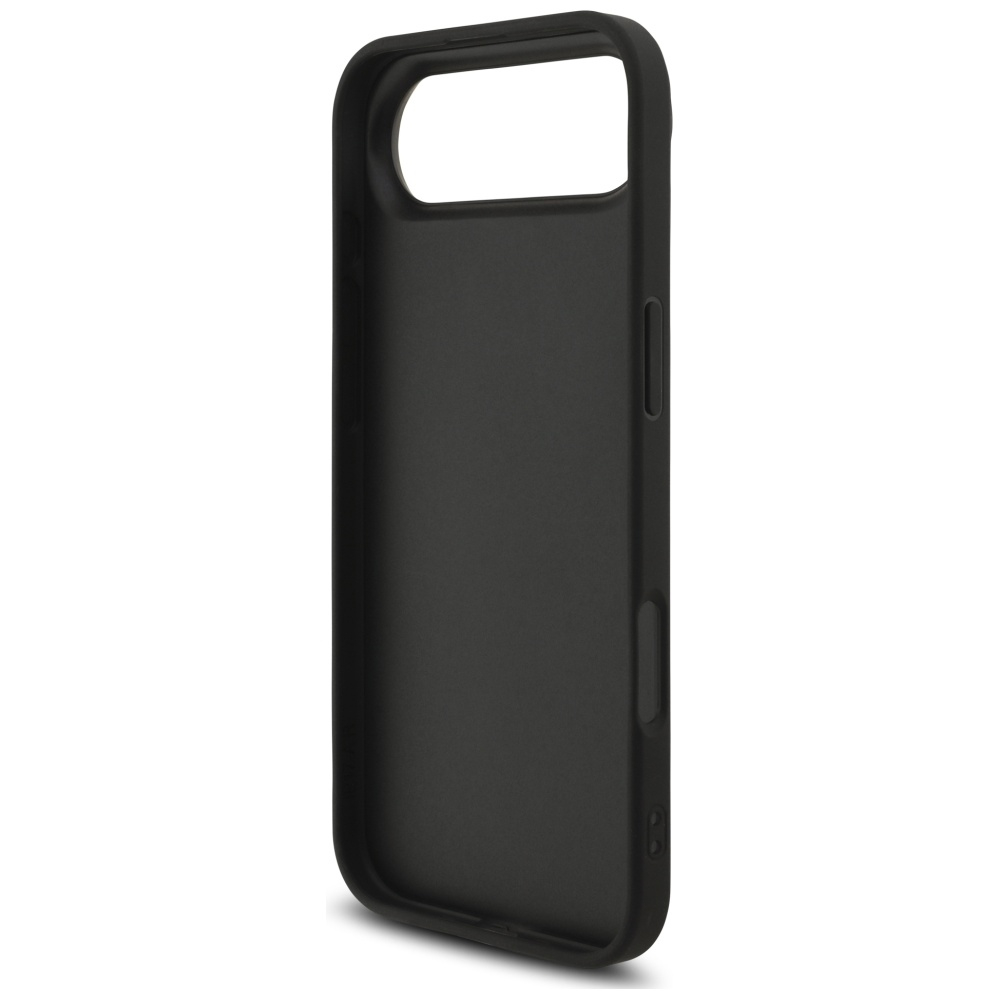 iPhone Air Leder Hardcase Hülle 4G Big Metal Logo (GUHCP17M4GMGGR) - Schwarz