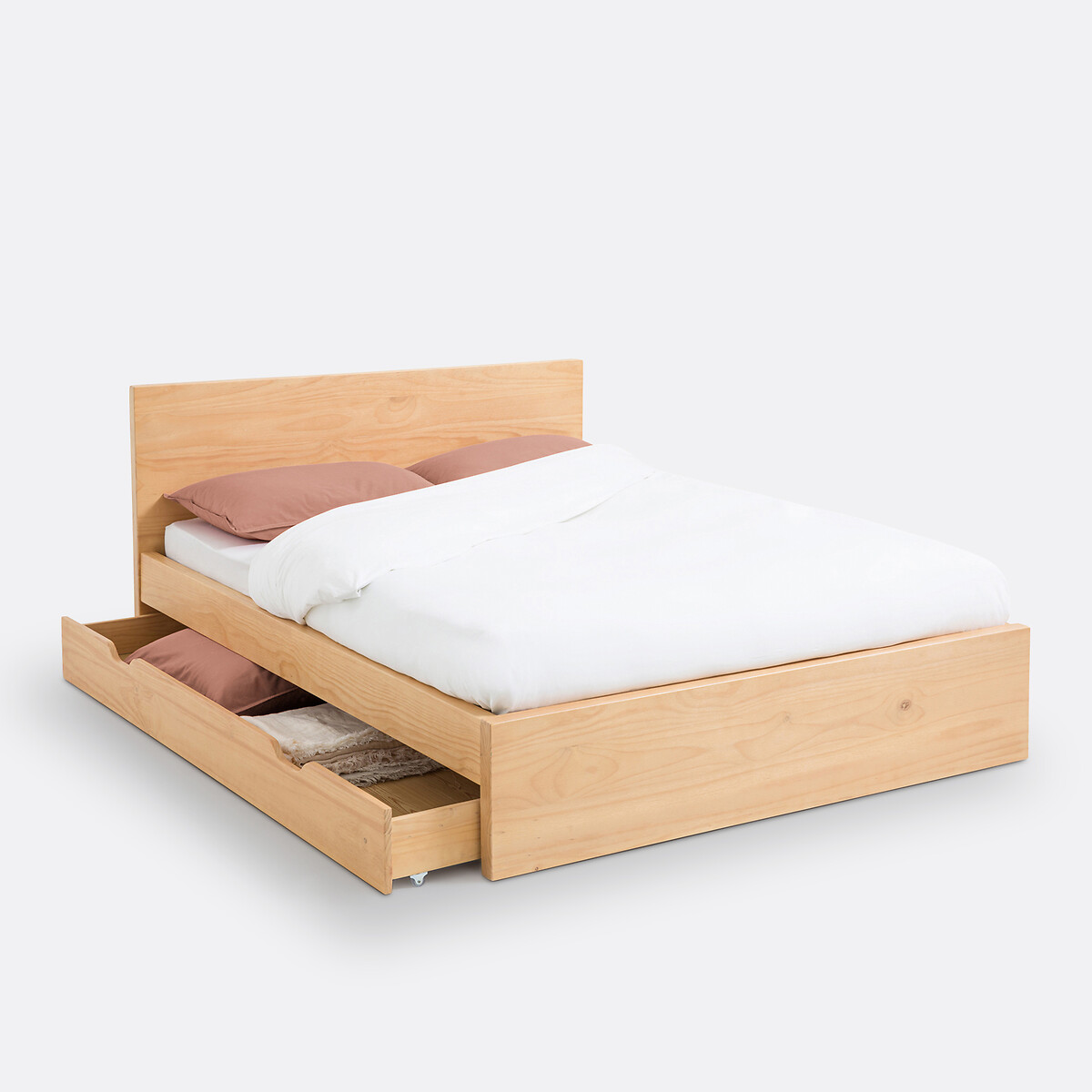 LA REDOUTE INTERIEURS<br>Cama em pinho maciço escovado, Jalun