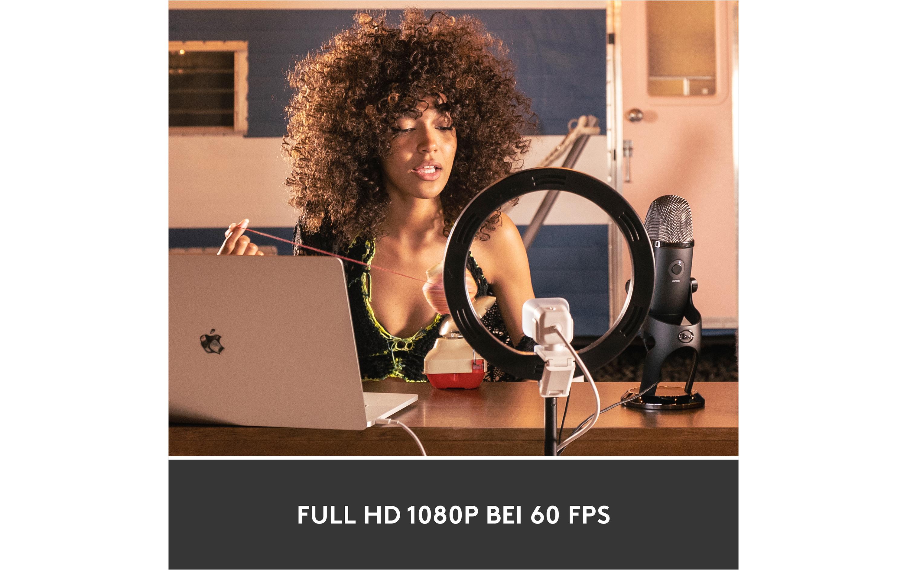 Webcam StreamCam Weiss<br>Full-HD Streaming Webcam mit USB-C Anbindung