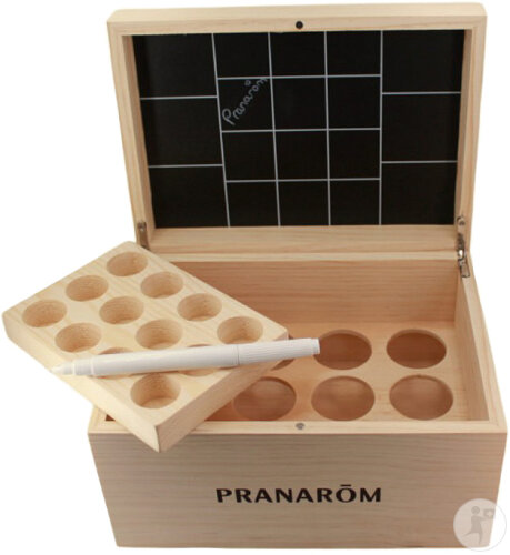 Pranarôm Aromathèque Coffret En Bois Pour 18 Flacons D’Huiles Essentielles 1 Pièce