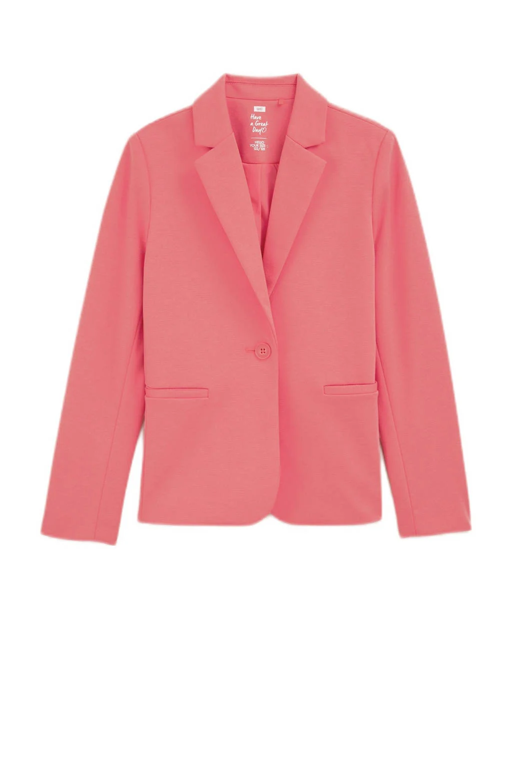 WE Fashion regular fit blazer roze