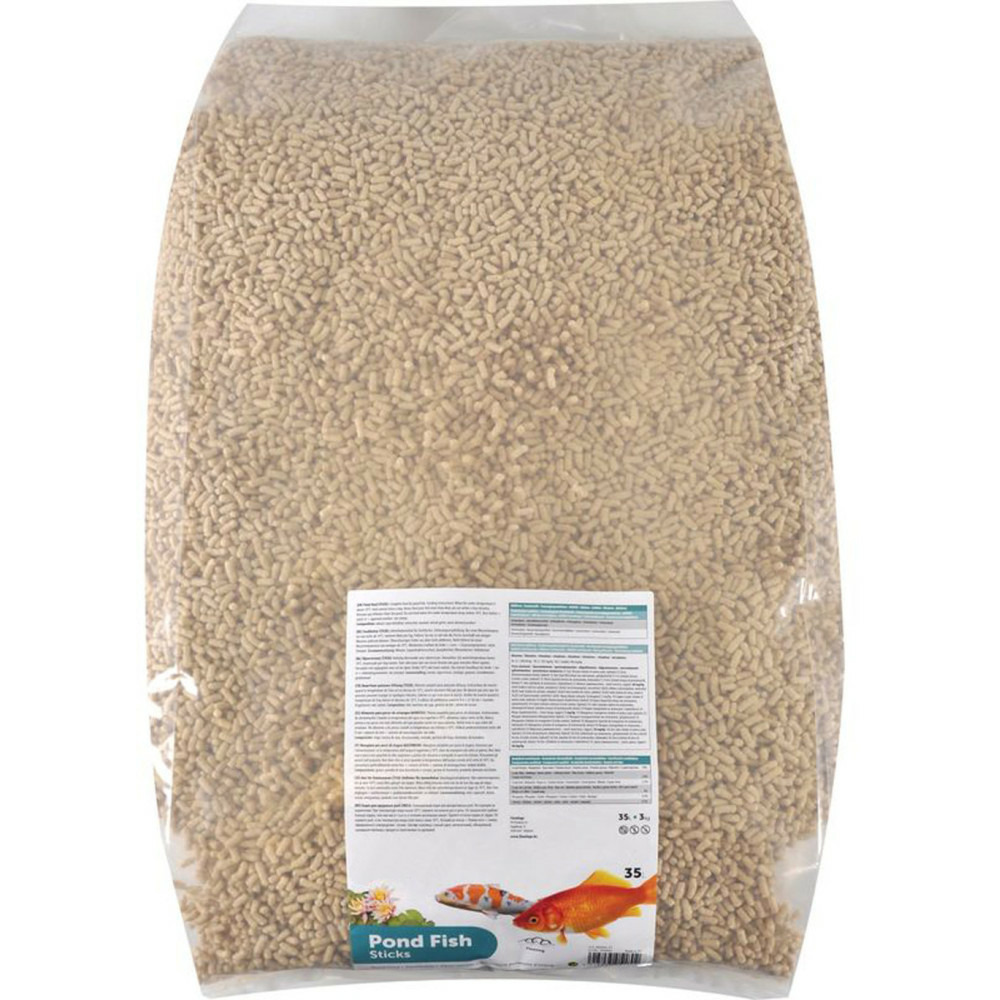 Nourriture poisson d'étang en sticks, 35 litres soit 3 kg.