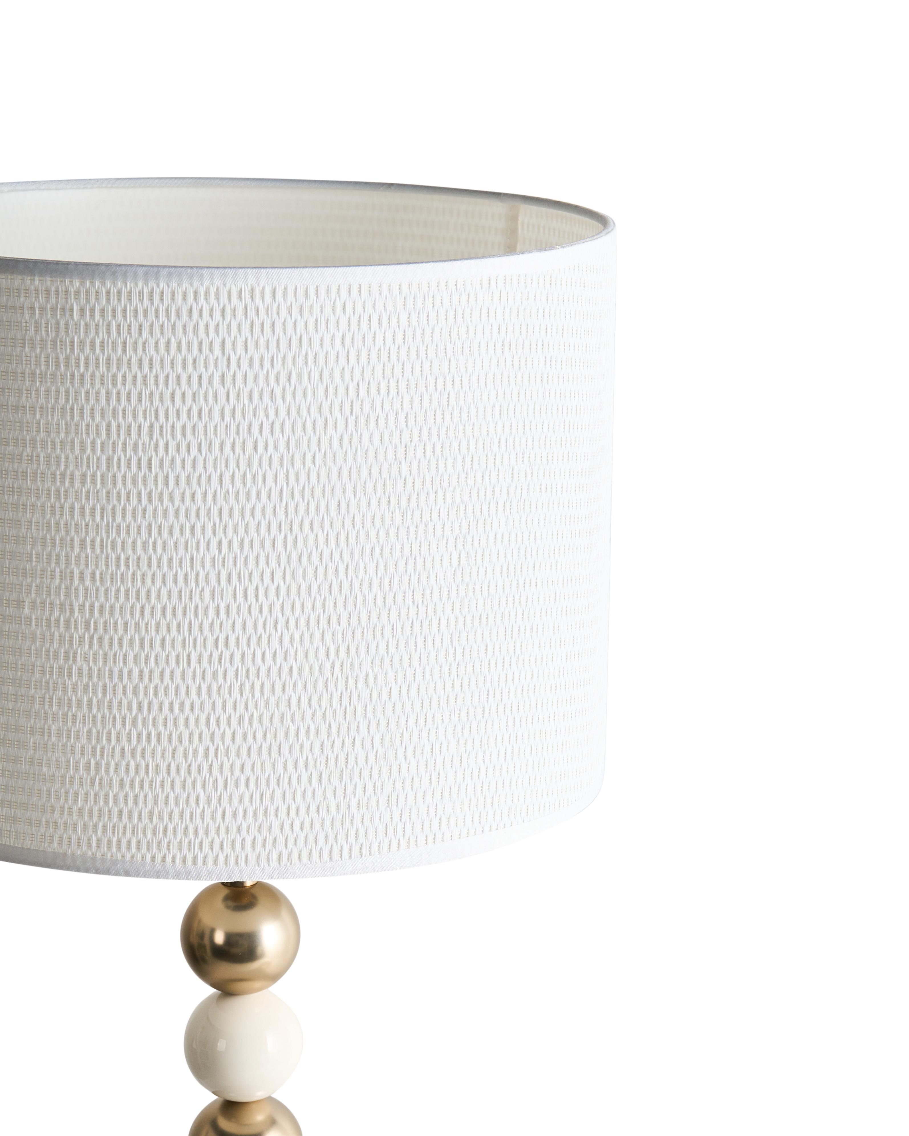 Tafellamp LOKY Metaal Messing/beige
