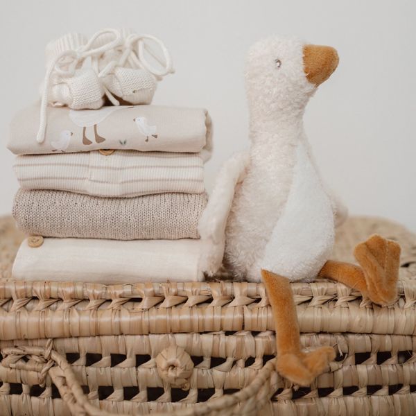 Little Dutch Gebreide Slofjes - Off White