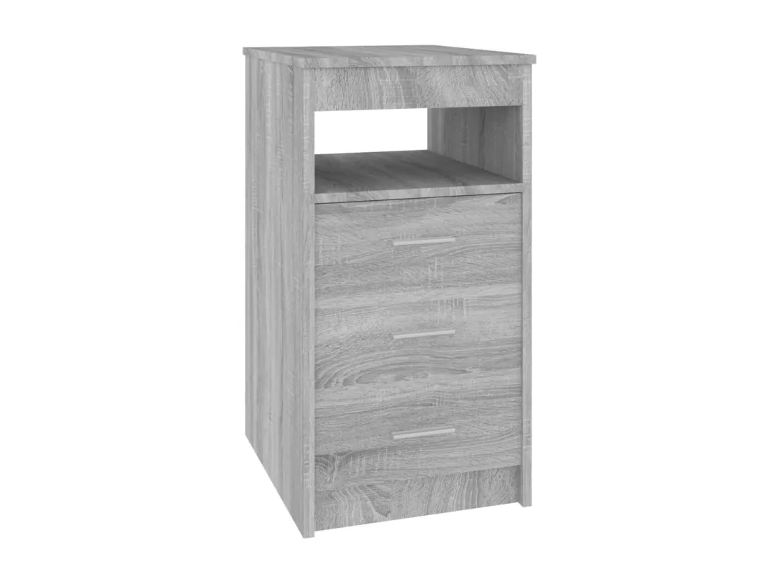 Armoire à tiroirs Sonoma gris 40x50x76 cm Bois d'ingénierie