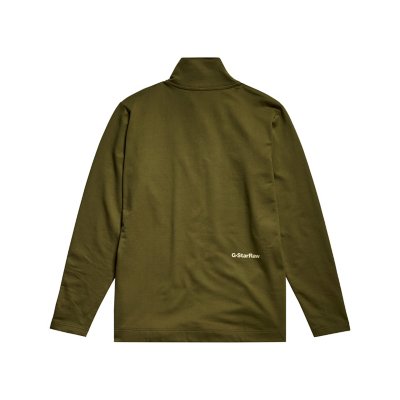 Sweatshirt zippé homme Half Zip Tweeter VERT G-STAR