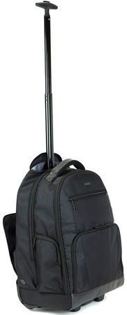 Rugzak - Rollentas - Zwart - Nylon - Gevoerd Laptopcompartiment