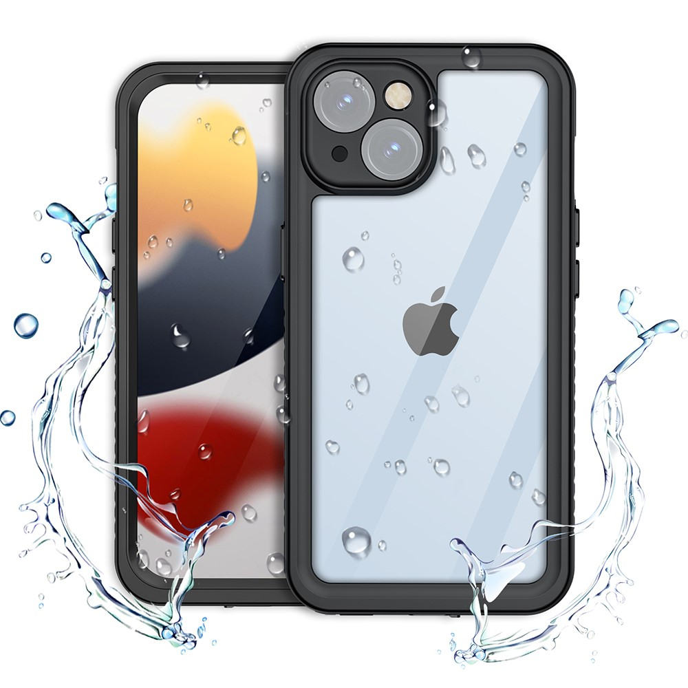 iPhone 15 Wasserfeste Outdoor Schutz Hülle (IP68) - Schwarz