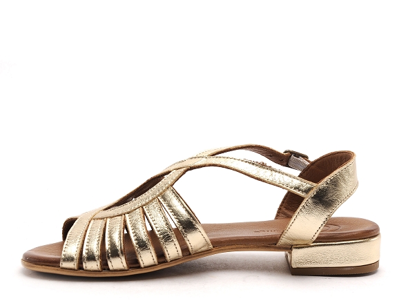 Lune et l autre nu pieds plats femme clothilde or