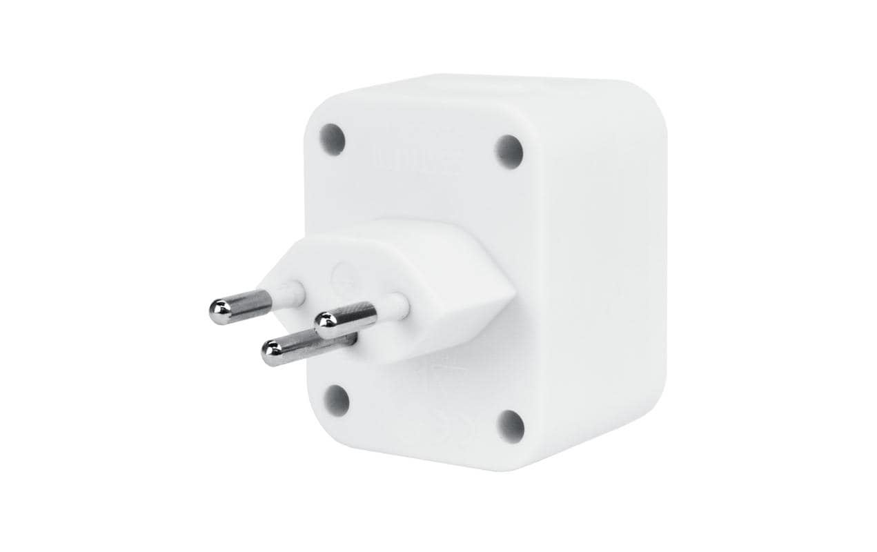 Mehrfachadapter 2x T13, WeissMehrfachstecker 2x T13 mit erhöhtem Berührungsschutz, Weiss