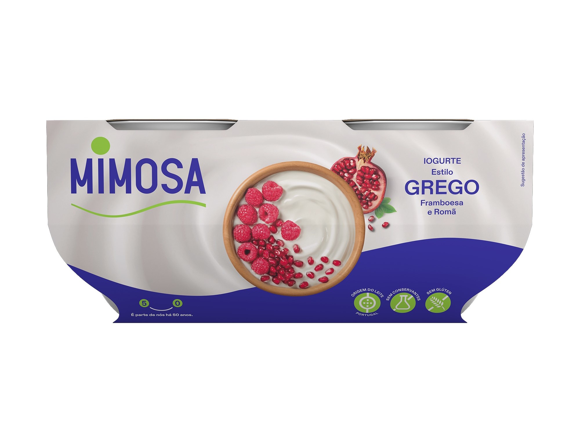 IOGURTE MIMOSA GREGO BATIDO COM FRAMBOESA ROMÃ 4X110G