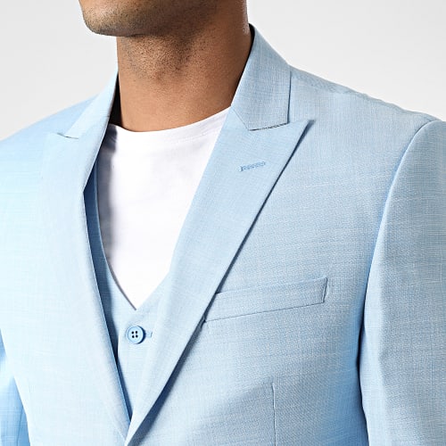 Ensemble Costume 3 Pièces Bleu Clair
