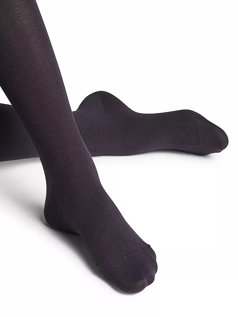 FALKE Strickstrumpfhose Family Dark Navy blau