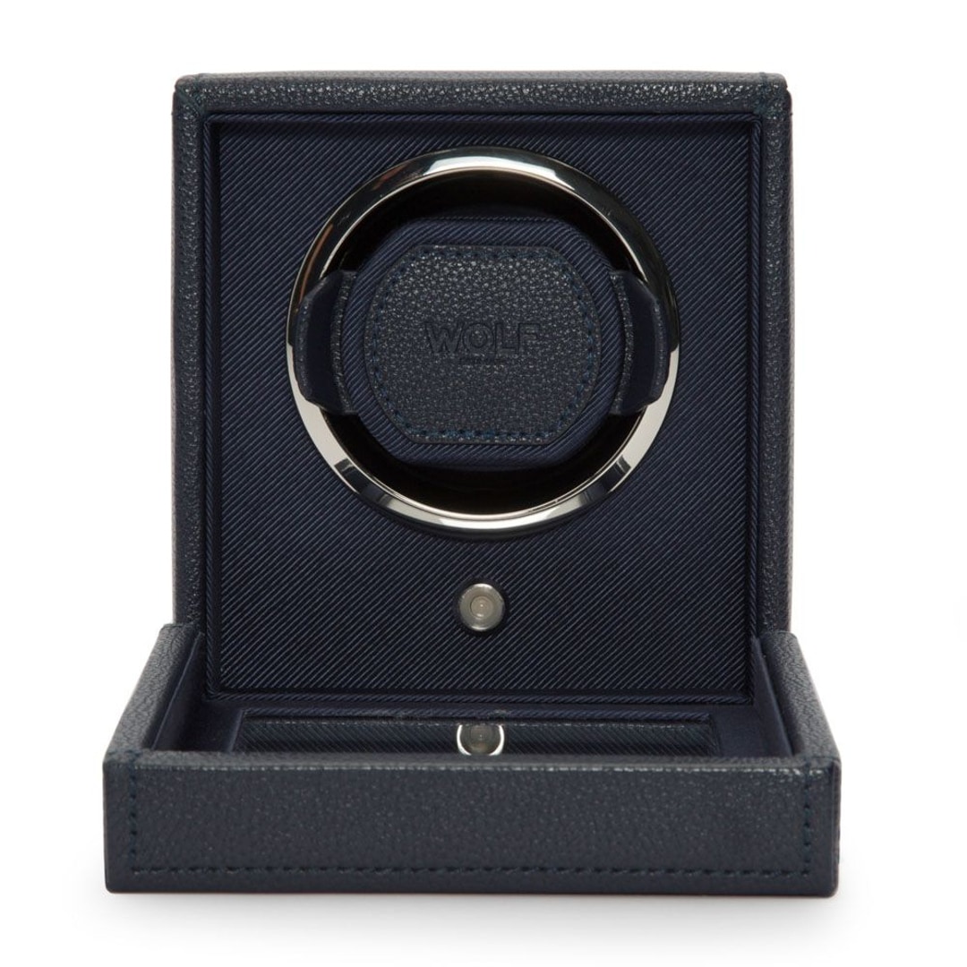 Wolf 1834 Cub Single Uhrenbeweger Navy Blau