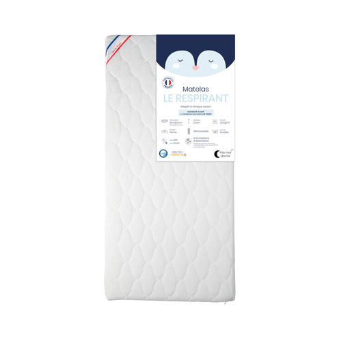 Matelas pour lit 60x120 LE RESPIRANT - FEE MOI DORMIR