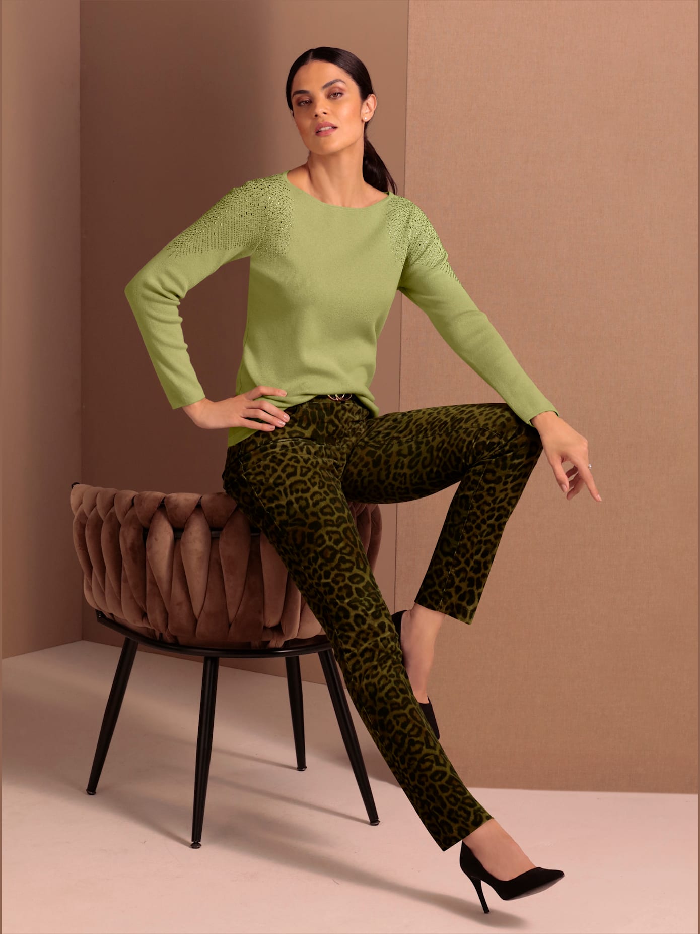 Pull en mérinos et viscose 30% laine vierge (mérinos)