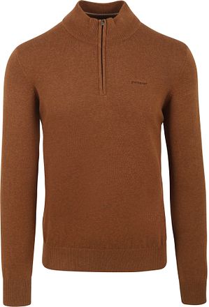 State Of Art Half Zip Trui Hazelnut Bruin 13124004-8400 kopen