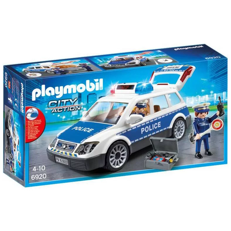 VOITURE DE POLICIERS AVEC SIRENE - 6920