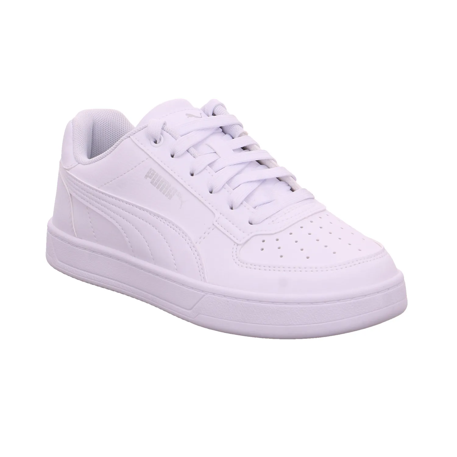 PUMA Kinder Sportschuh Weiss Lederimitat