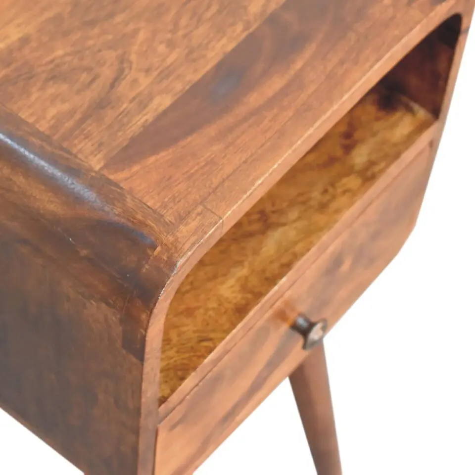 Artisan Furniture Massief Houten Kastanje Nachtkastje