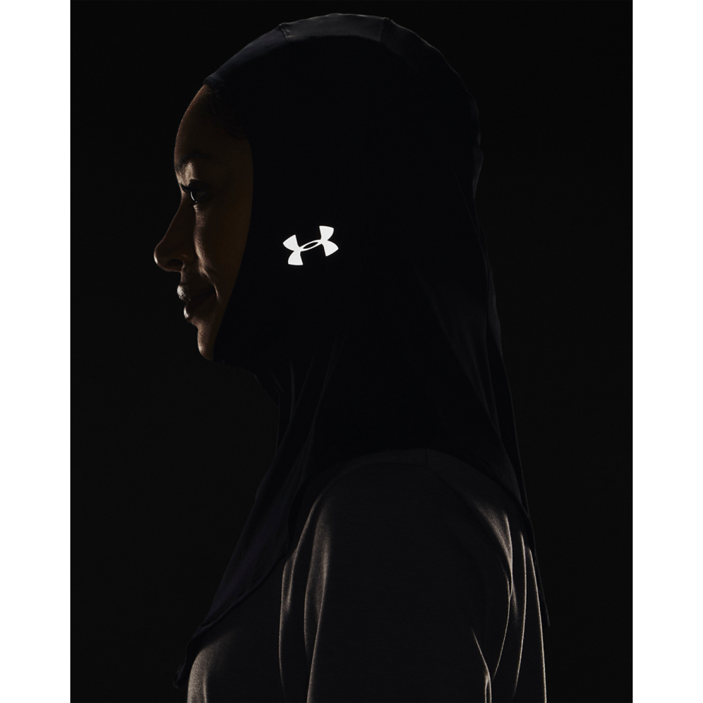 Under Armour Sport Hijab Dames Zwart Wit