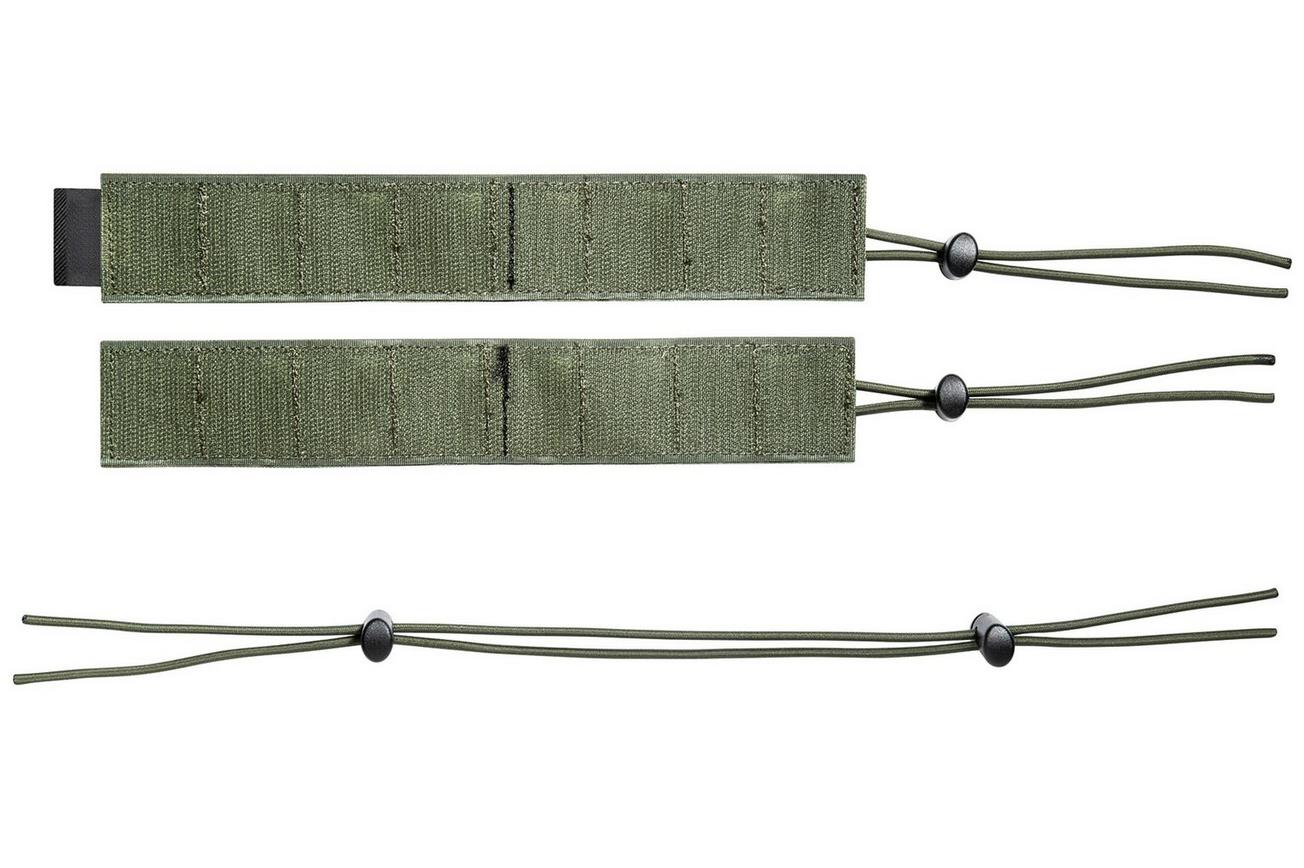 Tasmanian Tiger Modular Collector Strap Set VL, olijfgroen, set strips met elastiekkoord