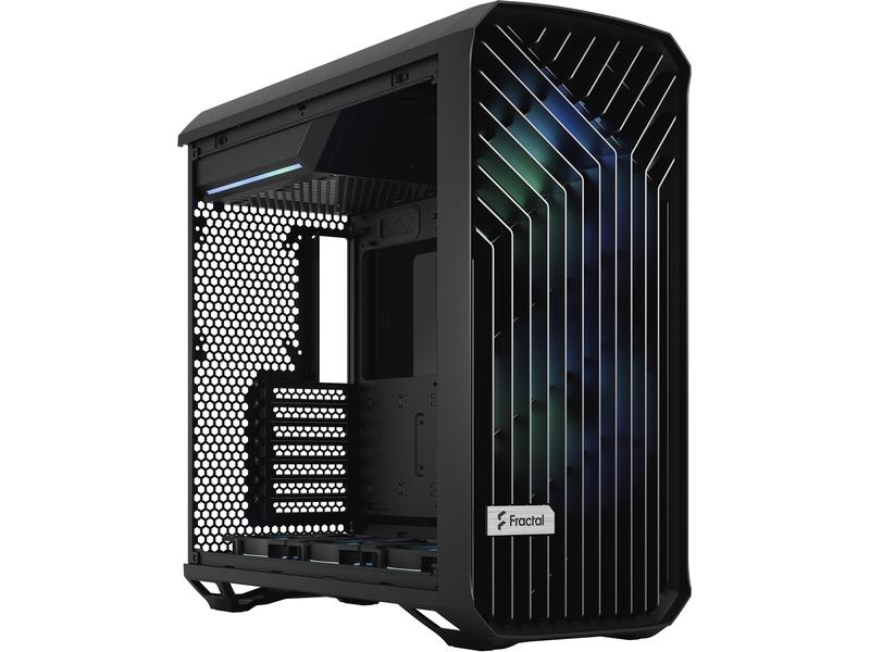 Fractal Design PC-Gehäuse Torrent RGB TG Schwarz Elegantes, kompaktes Big-Tower mit Sichtfenster und RGB Beleuchtung
