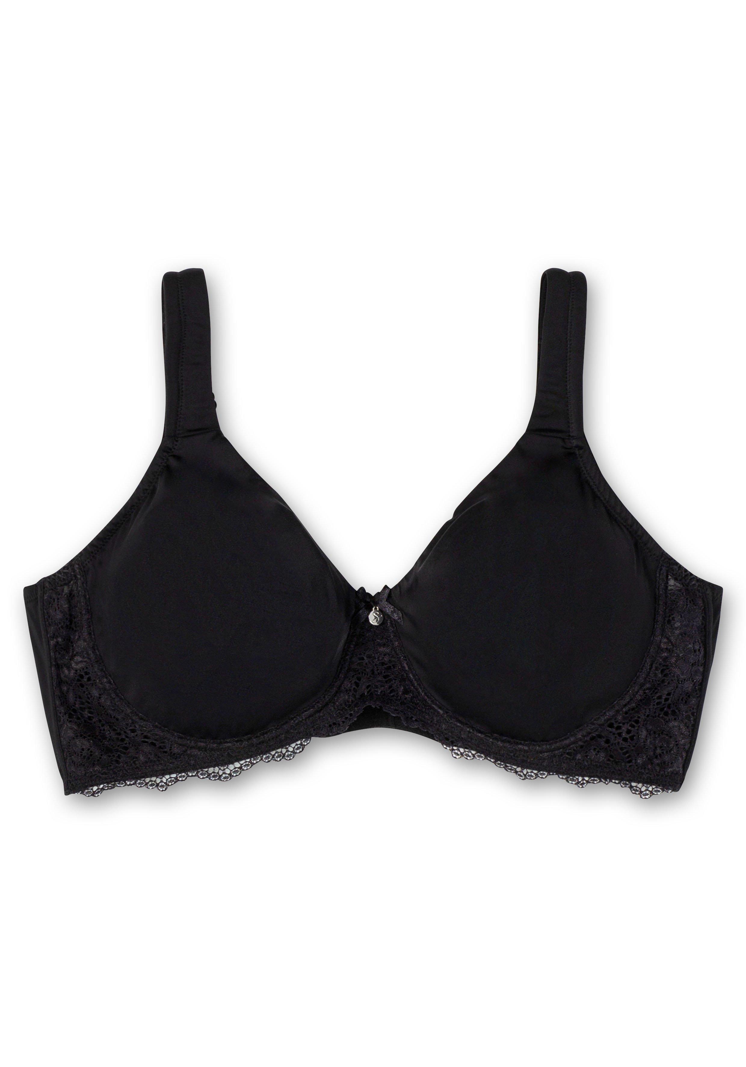 T-Shirt-BH mit Spitze und nahtlosen Cups